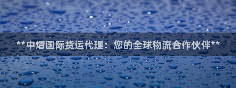 尊龙凯时老板是谁：**中熠国际货运代理：您的全球物流合作