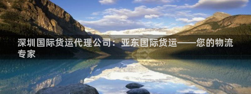 尊龙凯时正规吗：深圳国际货运代理公司：亚东国际货运——您