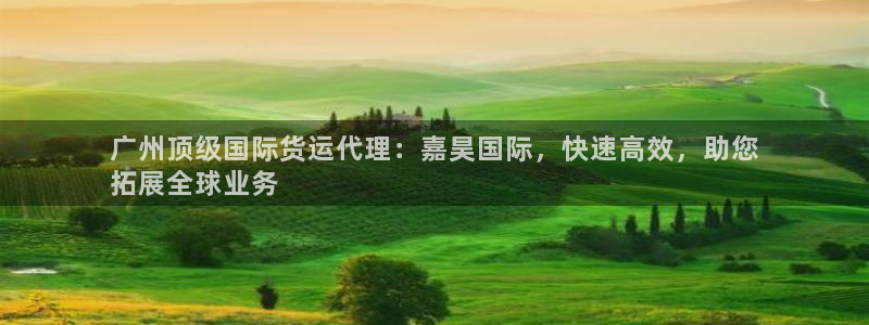 尊龙凯时 人生就是搏 平台：广州顶级国际货运代理：嘉昊国